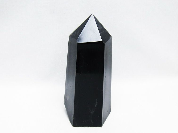 モリオン ポイント  黒水晶 六角柱 一点物 152-3986