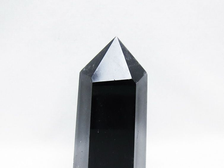モリオン ポイント  黒水晶 六角柱 一点物 152-3986