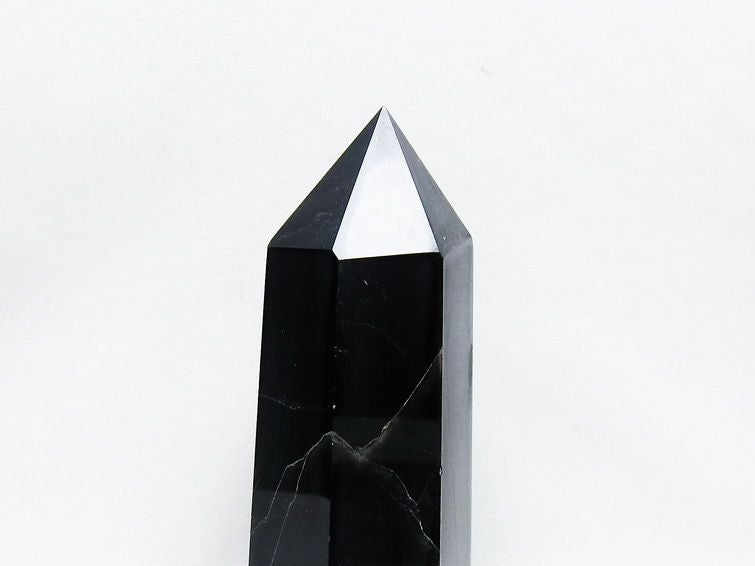 モリオン ポイント  黒水晶 六角柱 一点物 152-3994