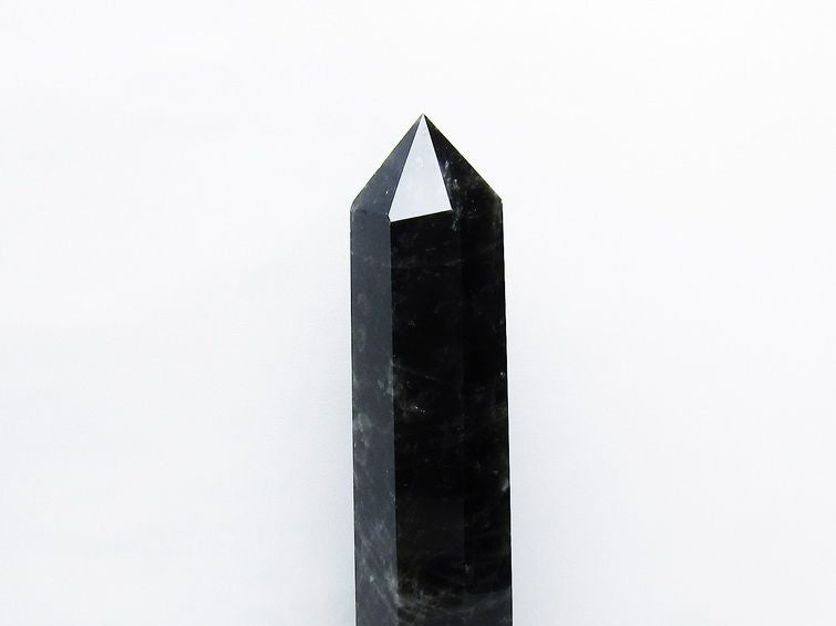 1.5Kg モリオン 黒水晶 六角柱 台座付属 一点物 152-4007 【sold out】