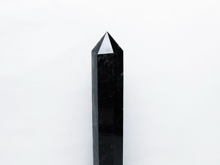 モリオン 黒水晶 六角柱 台座付き 一点物 152-4012 【sold out】