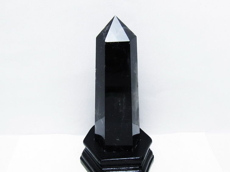 モリオン 黒水晶 六角柱 台座付き 一点物 152-4020 [sold out]