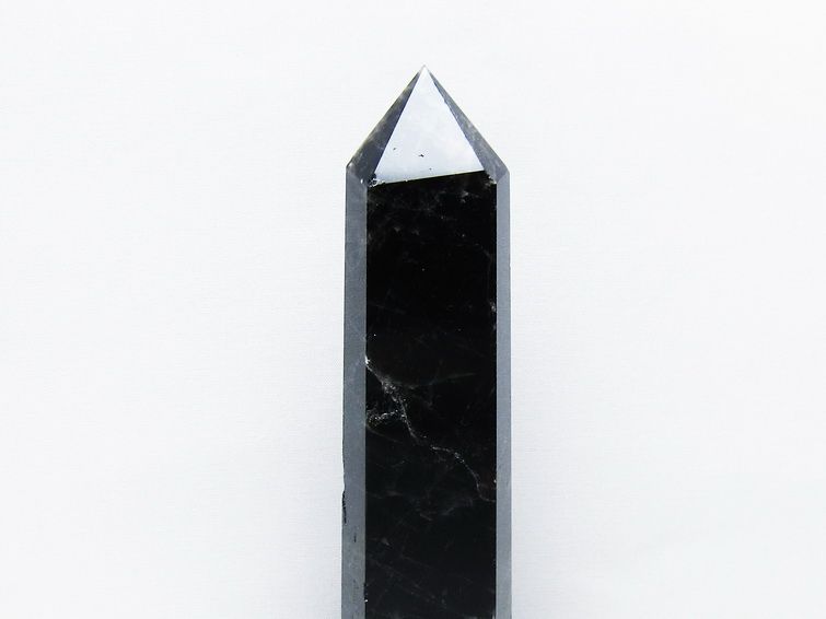 モリオン 黒水晶 六角柱 台座付属 一点物 152-4021