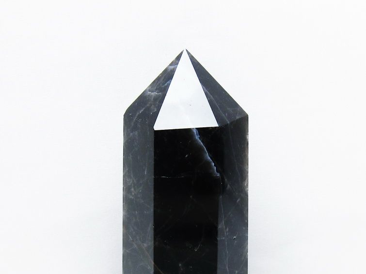モリオン 黒水晶 六角柱 台座付き 一点物 152-4024 [sold out]
