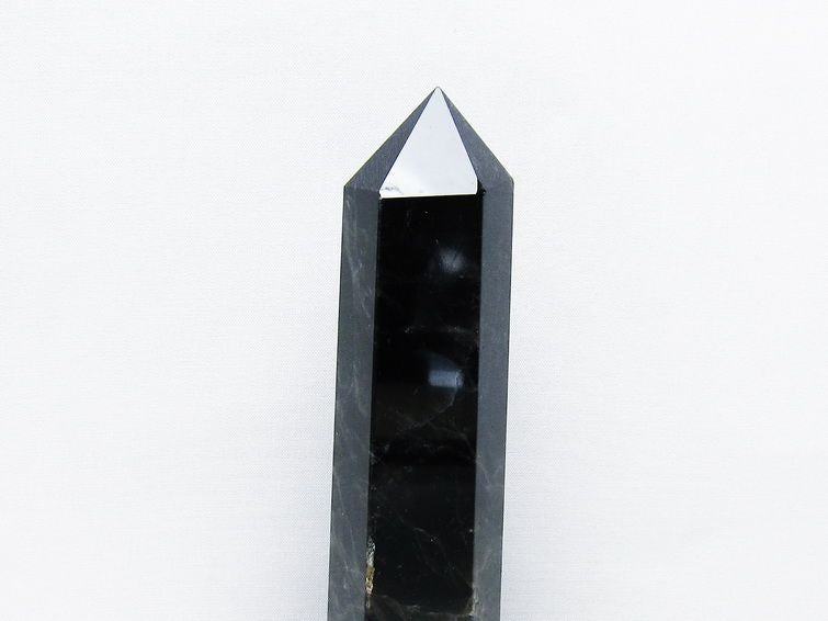 モリオン 黒水晶 六角柱 台座付き 一点物 152-4028 【sold out】