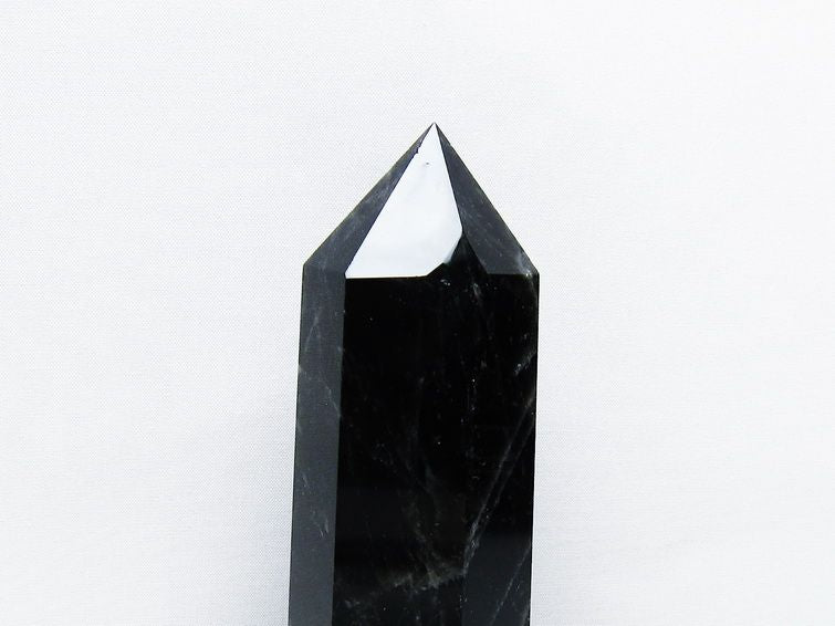 モリオン 黒水晶 六角柱 台座付属 一点物 152-4031