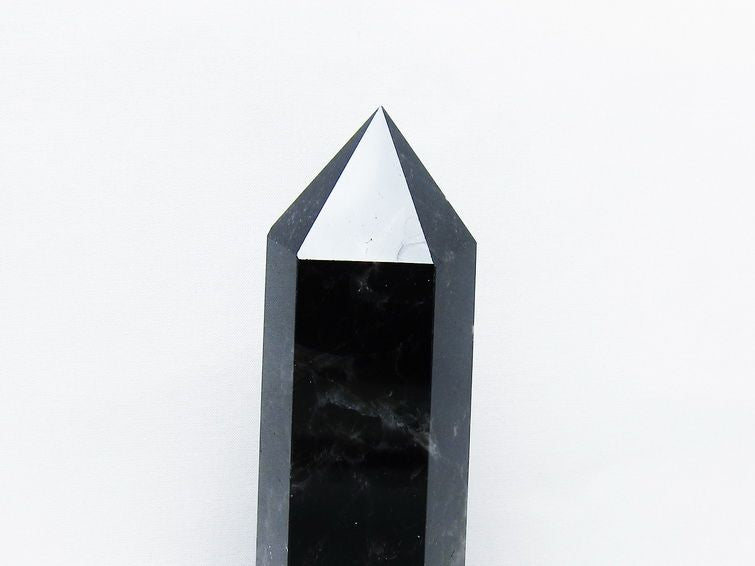 モリオン 黒水晶 六角柱 台座付き 一点物 152-4033 【sold out】