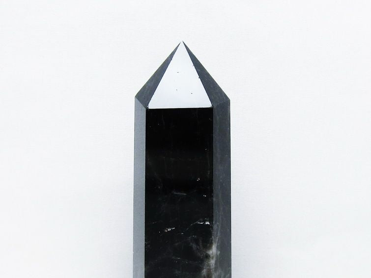 モリオン 黒水晶 六角柱 台座付き 一点物 152-4034 【sold out】