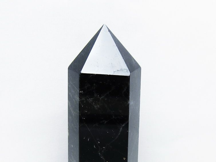 モリオン 黒水晶 六角柱 台座付属 一点物 152-4039