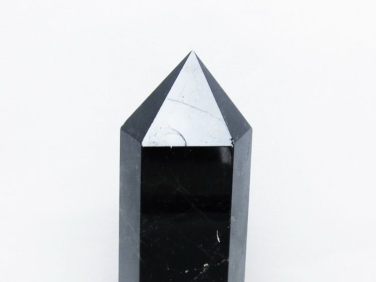 モリオン 黒水晶 六角柱 台座付属 一点物 152-4039