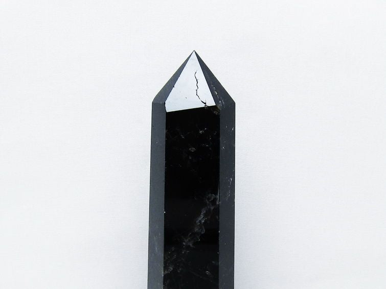 モリオン 黒水晶 六角柱 台座付き 一点物 152-4041 【sold out】