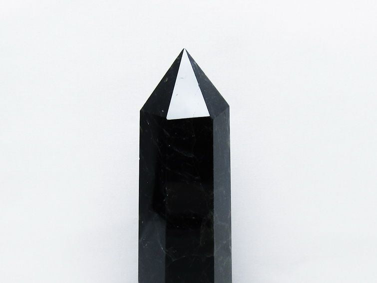 モリオン 黒水晶 六角柱 台座付き 一点物 152-4043 【sold out】