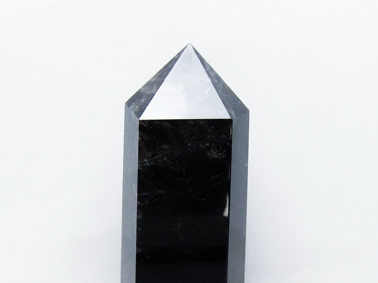 1.5Kg モリオン 黒水晶 六角柱 台座付属 一点物 152-4044