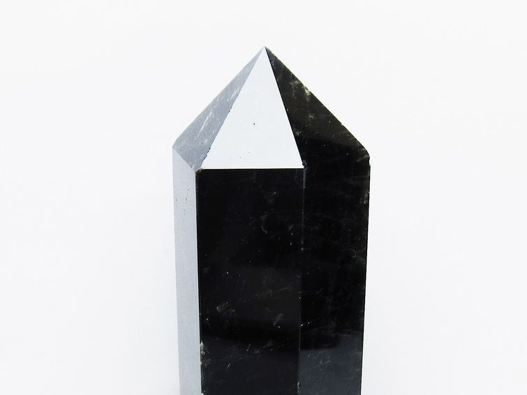 1.7Kg モリオン 黒水晶 六角柱 台座付属 一点物 152-4047