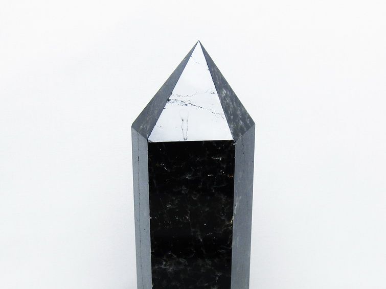 1.4Kg モリオン 黒水晶 六角柱 台座付属 一点物 152-4049 – 天然石 