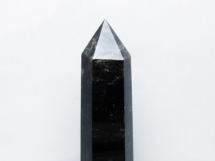 モリオン 黒水晶 六角柱 台座付属 一点物 152-4051