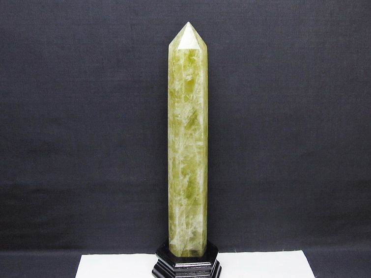 1.1Kg シトリン 六角柱 シトリンクォーツ ポイント 台座付属 一点物 152-4132