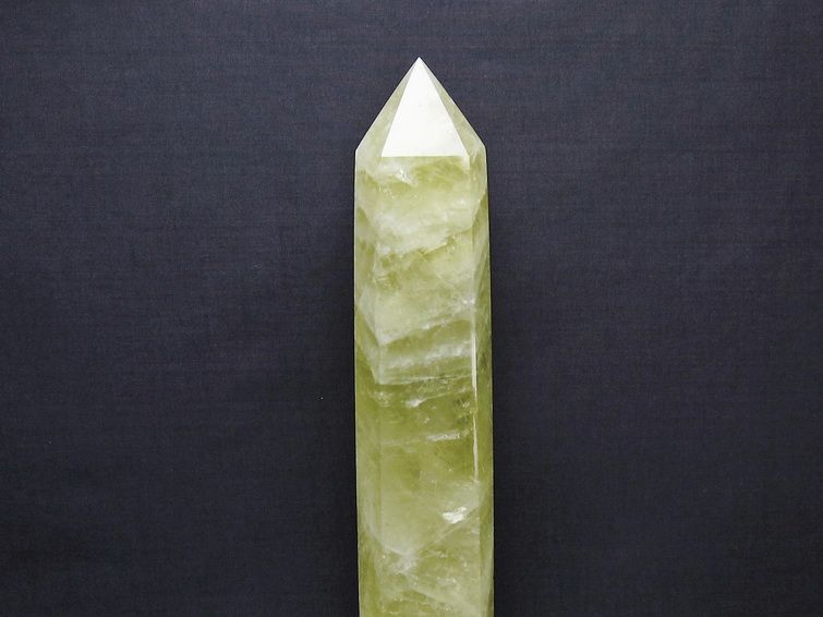 1.9Kg シトリン 六角柱 シトリンクォーツ ポイント 台座付属 一点物