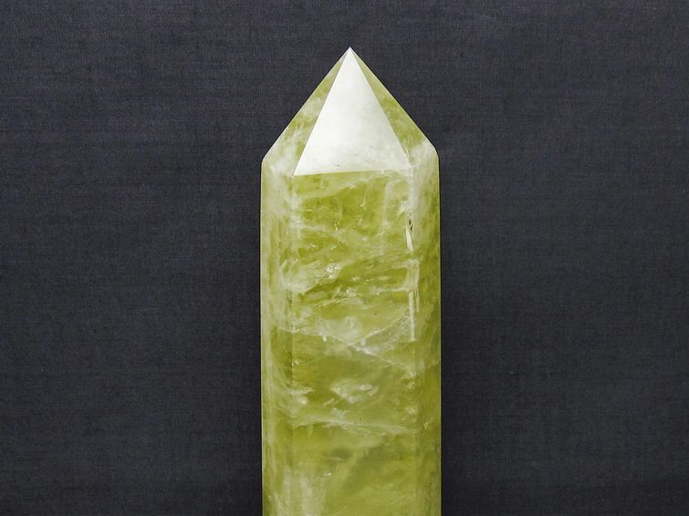 1.2Kg シトリン 六角柱 シトリンクォーツ ポイント 台座付属 一点物 152-4174