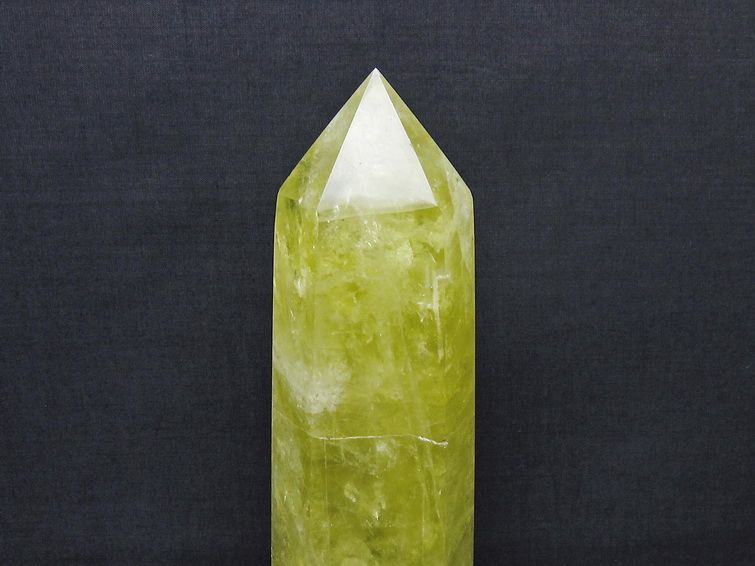 1.5Kg シトリン 六角柱 シトリンクォーツ ポイント 台座付属 一点物 152-4176