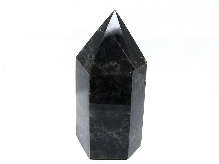 1.1Kg モリオン ポイント 六角柱 黒水晶 置物 一点物 152-4267