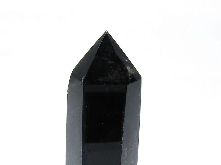 モリオン ポイント 六角柱 黒水晶 置物 一点物 152-4280