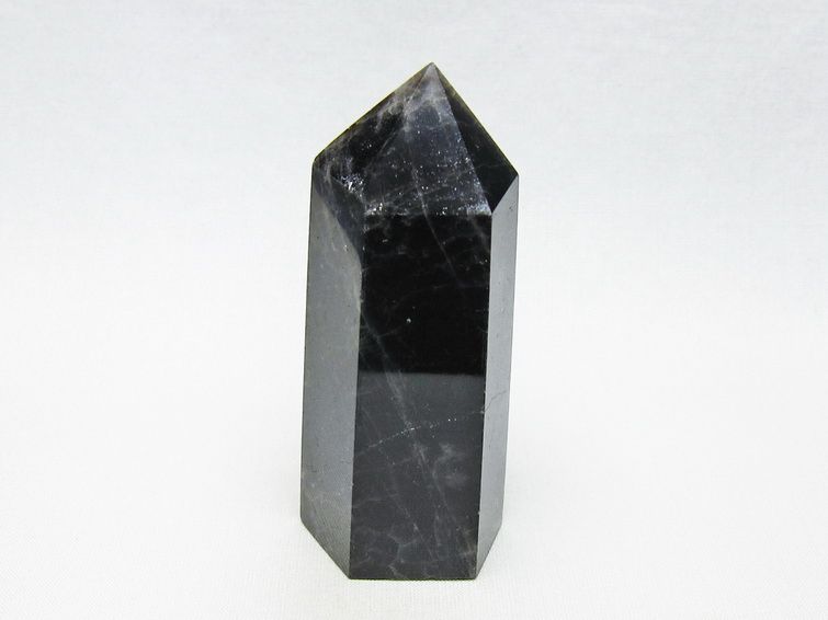 黒水晶 ポイント モリオン 六角柱 置物 一点物 152-4355