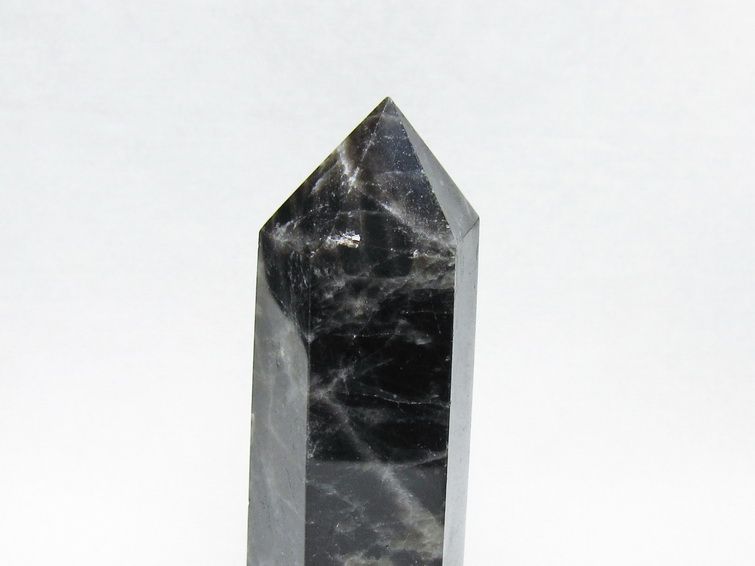 黒水晶 ポイント モリオン 六角柱 置物 一点物 152-4357
