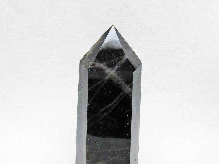 黒水晶 ポイント モリオン 六角柱 置物 一点物 152-4358
