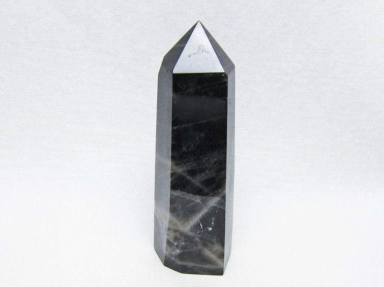 黒水晶 ポイント モリオン 六角柱 置物 一点物 152-4360