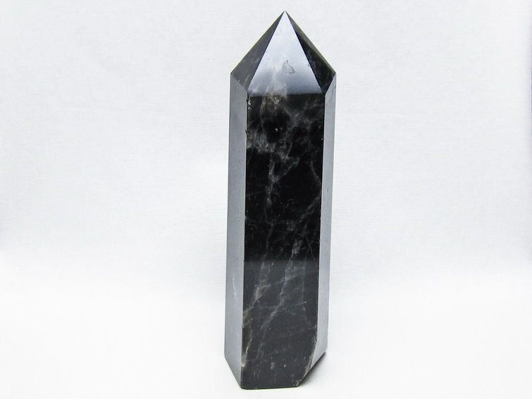 黒水晶 ポイント モリオン 六角柱 置物 一点物 152-4361