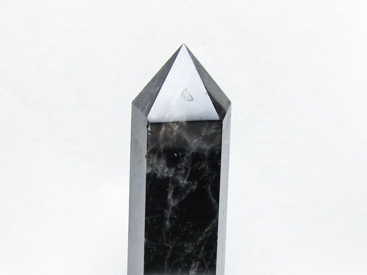 黒水晶 ポイント モリオン 六角柱 置物 一点物 152-4361