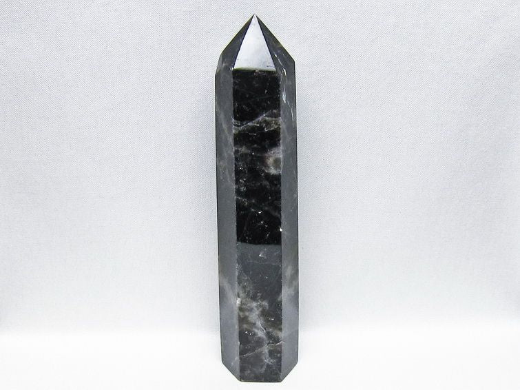 黒水晶 ポイント モリオン 六角柱 置物 一点物 152-4363