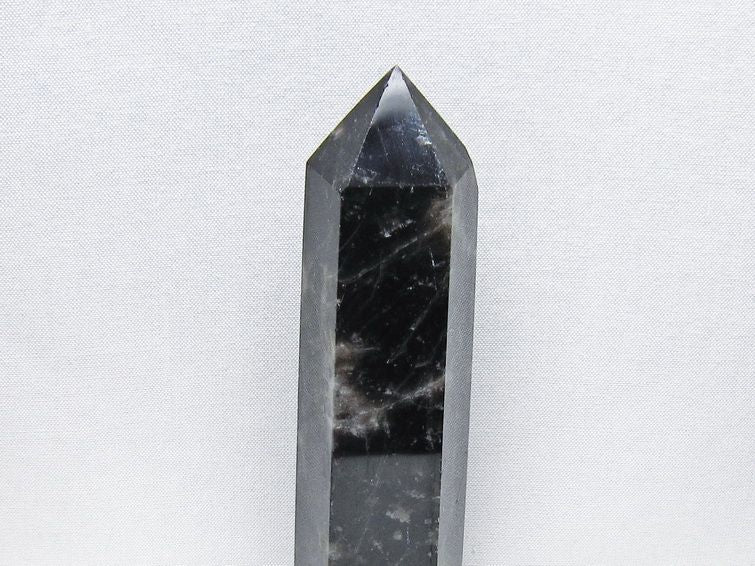 黒水晶 ポイント モリオン 六角柱 置物 一点物 152-4363