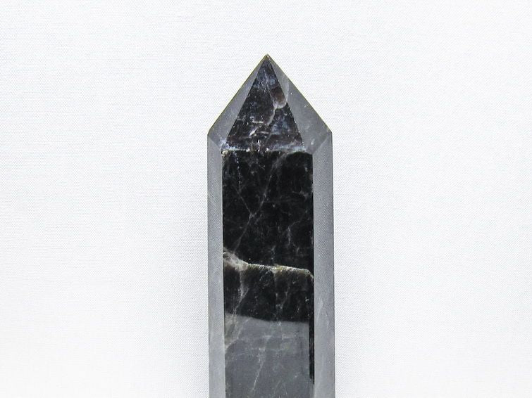 黒水晶 ポイント モリオン 六角柱 置物 一点物 152-4364