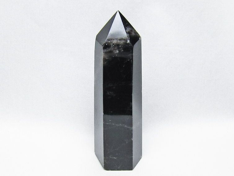 黒水晶 ポイント モリオン 六角柱 置物 一点物 152-4366