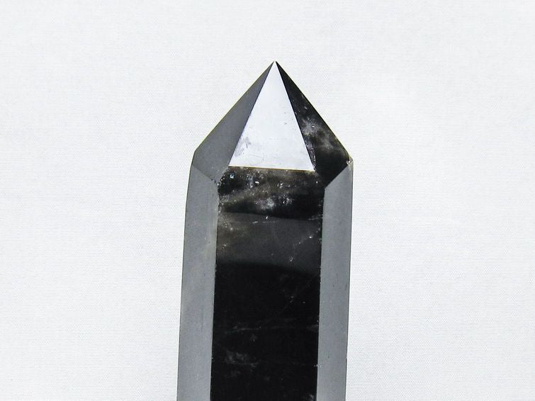 黒水晶 ポイント モリオン 六角柱 置物 一点物 152-4366