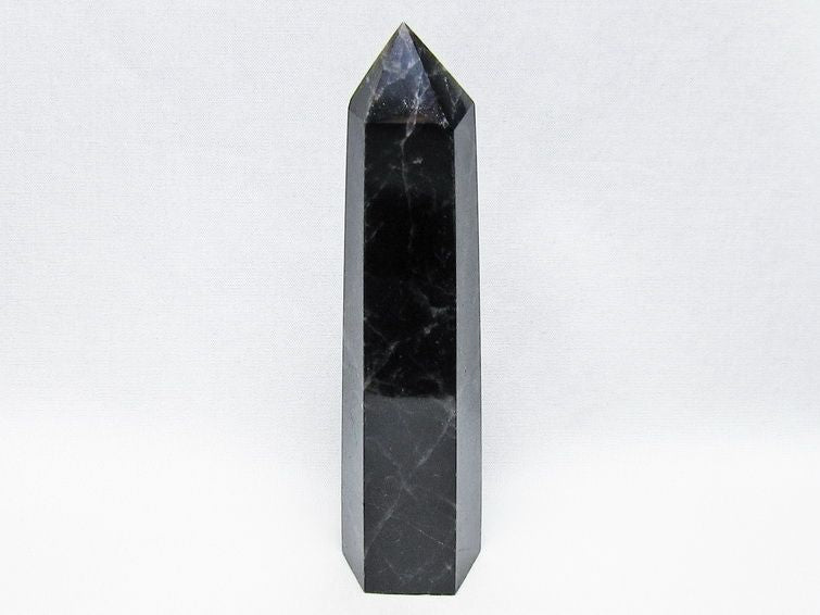 黒水晶 ポイント モリオン 六角柱 置物 一点物 152-4367