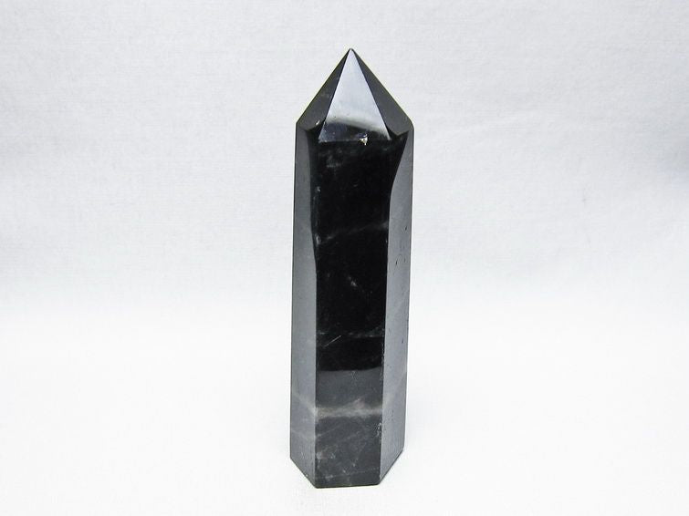 黒水晶 ポイント モリオン 六角柱 置物 一点物 152-4368