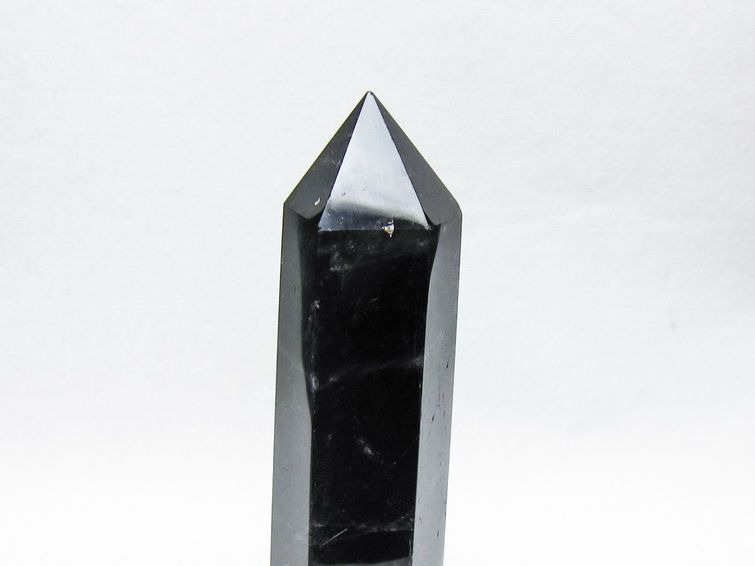 黒水晶 ポイント モリオン 六角柱 置物 一点物 152-4368