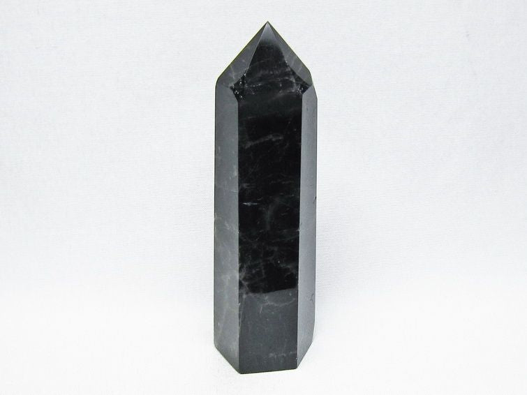 黒水晶 ポイント モリオン 六角柱 置物 一点物 152-4374