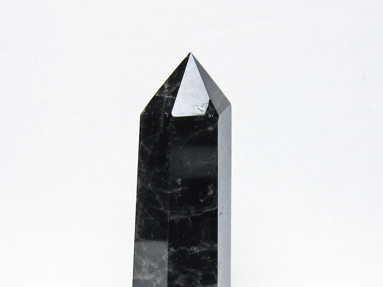 黒水晶 ポイント モリオン 六角柱 置物 一点物 152-4374