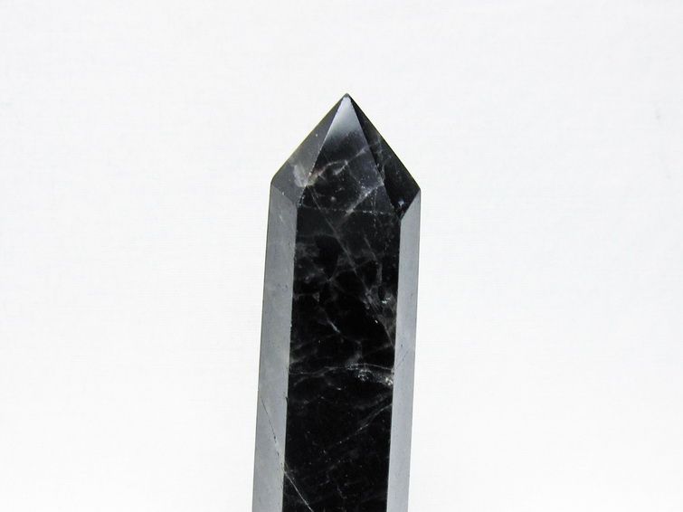 黒水晶 ポイント モリオン 六角柱 置物 一点物 152-4377