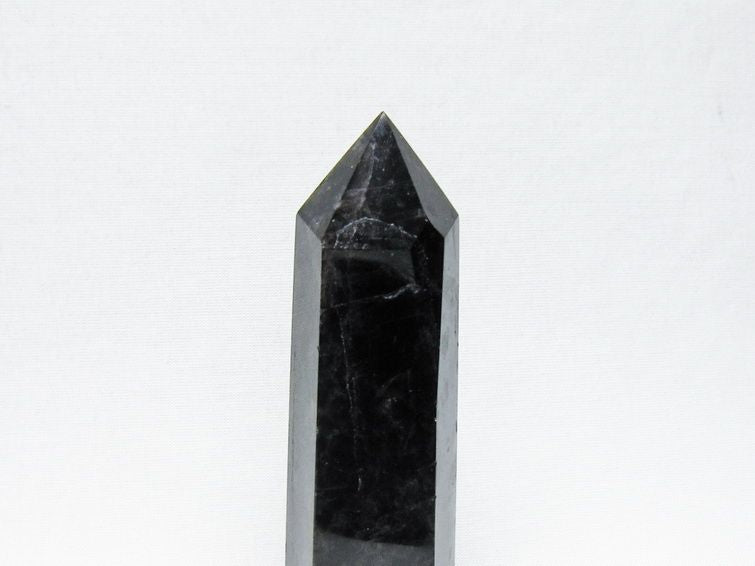 黒水晶 ポイント モリオン 六角柱 置物 一点物 152-4378