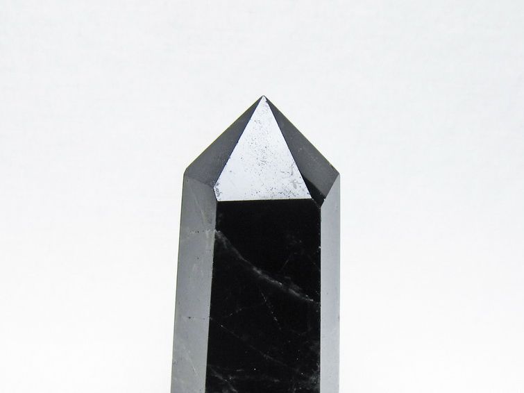 黒水晶 ポイント モリオン 六角柱 置物 一点物 152-4386