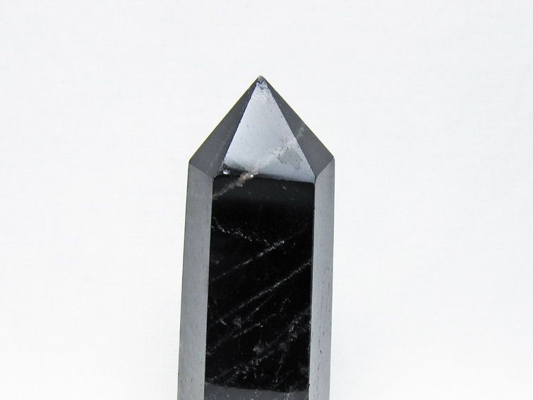 黒水晶 ポイント モリオン 六角柱 置物 一点物 152-4387