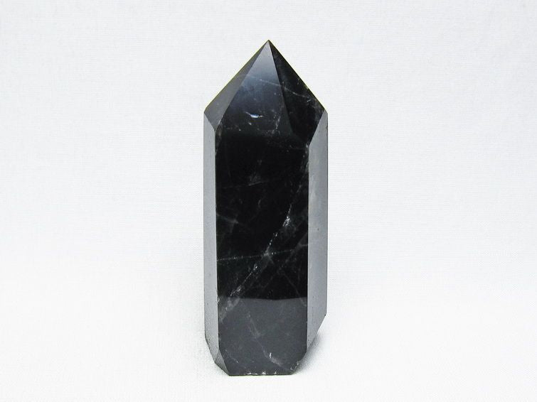 黒水晶 ポイント モリオン 六角柱 置物 一点物 152-4388