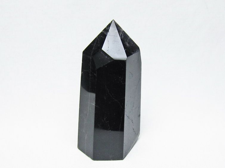 黒水晶 ポイント モリオン 六角柱 置物 一点物 152-4391