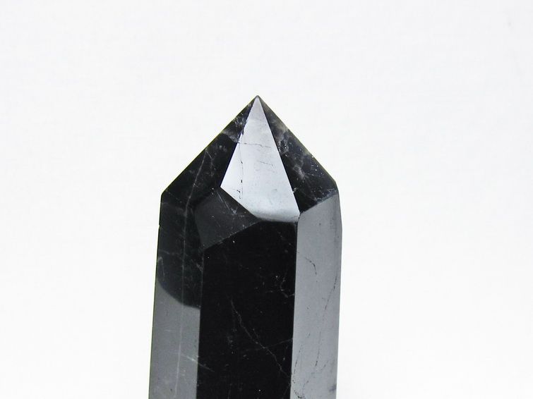 黒水晶 ポイント モリオン 六角柱 置物 一点物 152-4391
