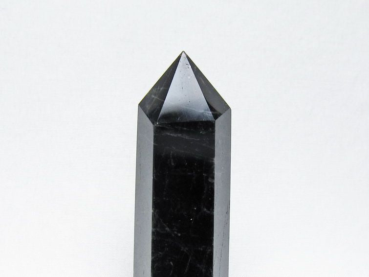 黒水晶 ポイント モリオン 六角柱 置物 一点物 152-4393